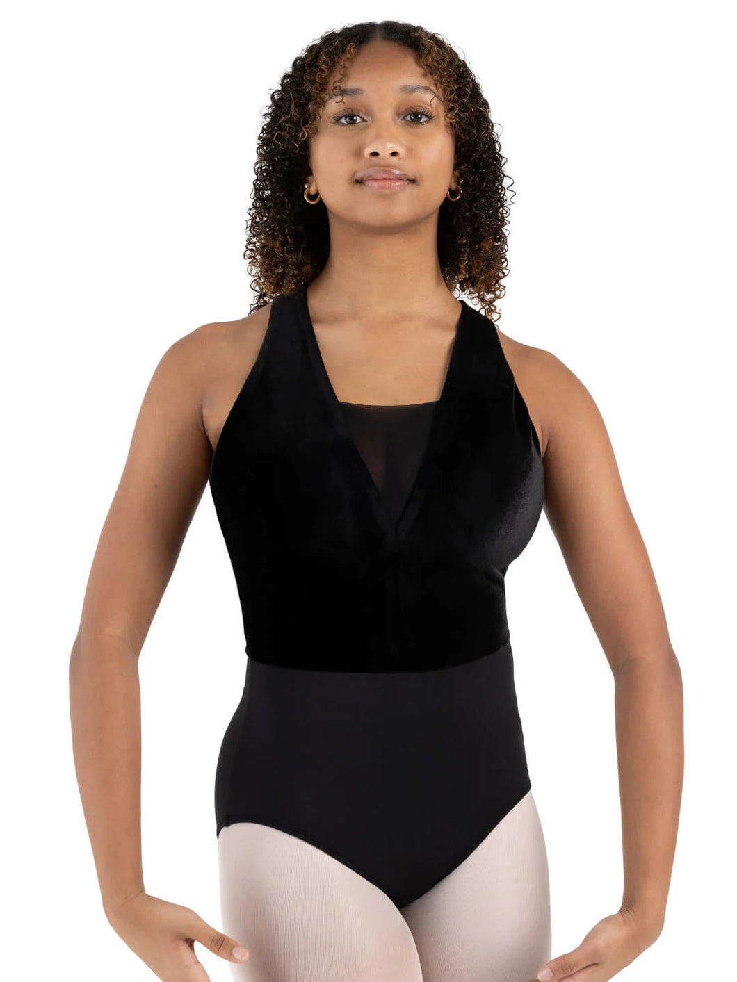 CAPEZIO VELVET FOREST FIR LEOTARD- 12232W