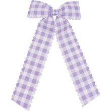 Load image into Gallery viewer, Gingham Long-tail bow