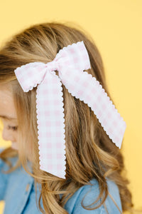 Gingham Long-tail bow